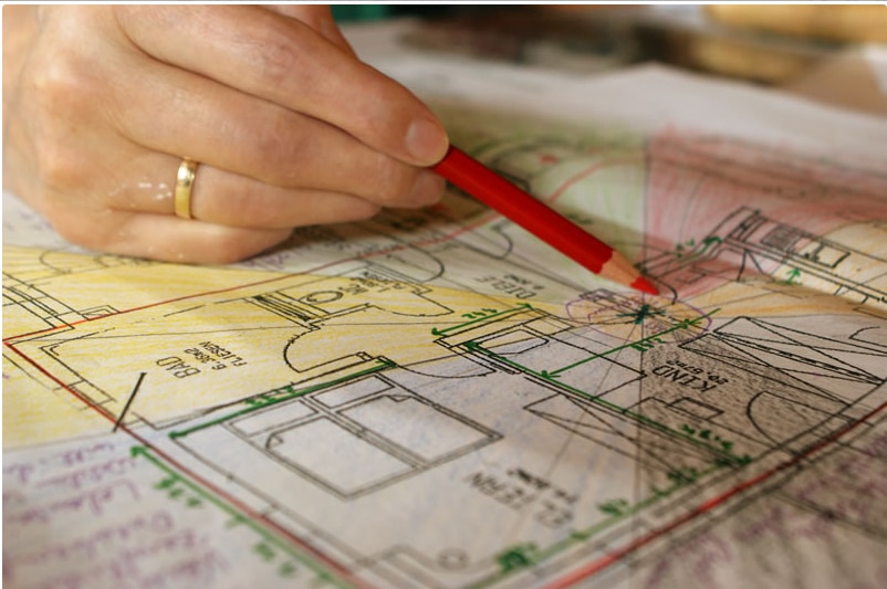 Feng Shui Zeichnung Plan